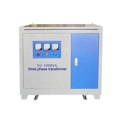 China Industrial Power Supplies Customized One Piece Isolation Three Phase Transformer 120 KVA 440v 400v 50/60Hz With Enclosure for sale