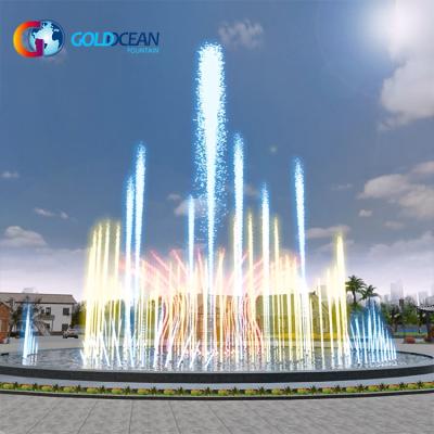 China All Panama Fountain Project Dia.10.36m Swimming Pool Music Dancing Water Fountain for sale