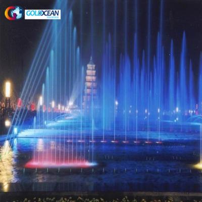 China Customized Floating LED Light Dancing Water Stainless Steel Musical Musical Fountain for sale