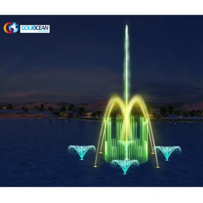 China Customized Sea Ocean Lake Dia.20m River Floating Musical Dancing Fountain for sale