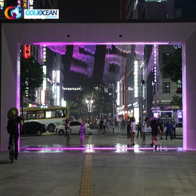 China Modern FREE DESIGN Stainless Steel Digital Graphic Water Curtain Curtain for sale