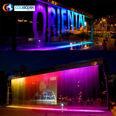 China Customized Indoor Decorative Waterfall Graphic Water Entering Curtain for sale