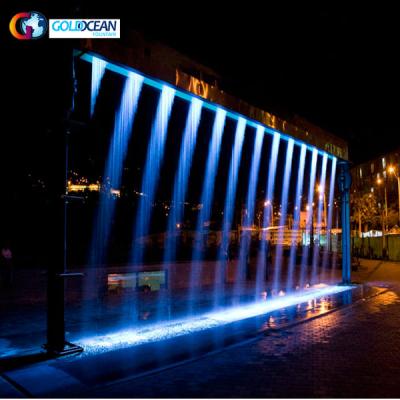 China FREE Customized Digital Water Rain Fountain Design Custom Graphic Curtain for sale