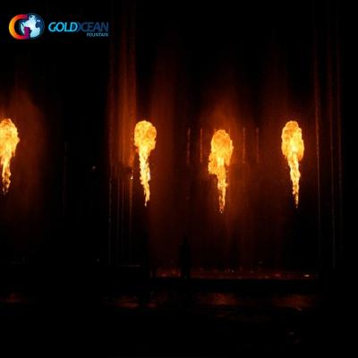 China Customized Outdoor Fire Flame Exciting Performance Flame Effect Water Fountain for sale