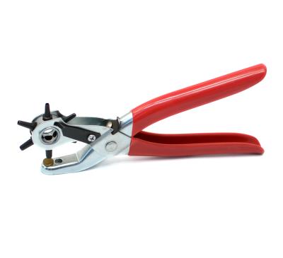 China For Hobby Belt Hole Punching Rotary Leather Puncher Tool Belt Hole Punch Pliers Supply Grommets For Belts for sale