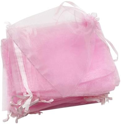 China 100PCS Eco-Friendly Mini Sheer Organza Bags Drawstring 4 x 6 inch Gift Beauty Bags Wedding Favor Candy Jewelry Bags for sale