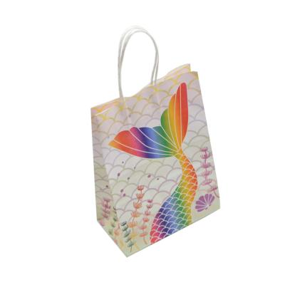 China Recyclable Kraft Paper Bag With Twisted Handle Reusable Shopping Paper Bags Logo Printed for sale