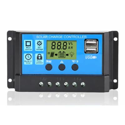 China Charger Controller Sun Power Auto 12v 24v Battery Regulator 10a 20a 30a 40a 50a 60a Pwm Solar Energy System Power Charge Controller for sale