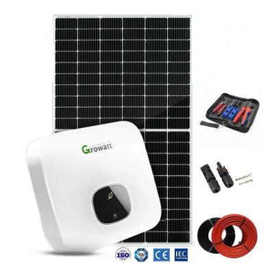 China Home Solar Energy System On Grid Photovoltaic Panel System 6kw 8Kw 20KW 30kw Solar Kit For Home Power pv mount solar ground system for sale