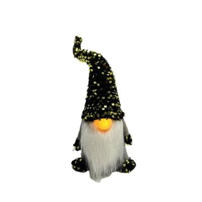 China Factory Directly Sequin Fabric To Light Up Gnomes Plush Doll Wholesale Christmas Decoration for sale