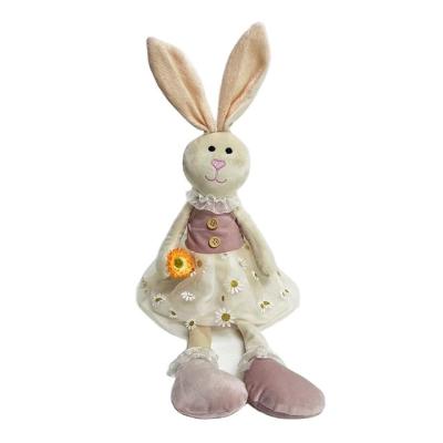 China 2022 Latest Style Cloth Cartoon Rabbit Plush Doll Home Decorative Christmas Ornaments for sale