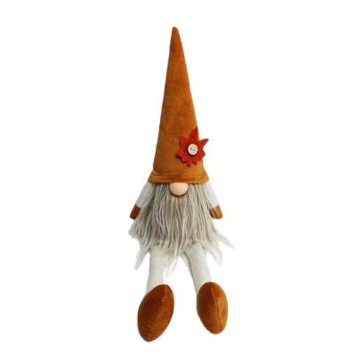 China Cloth Factory Direct Sales Gnomes Decor Doll Orange Plush Toy Holiday Decorations for sale