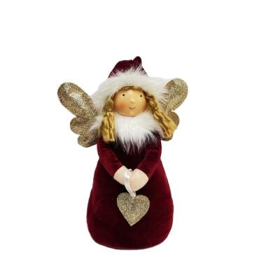 China Newest Fabric Design Good Quality Angel Dolls Memorial Ornament Christmas Decorations for sale