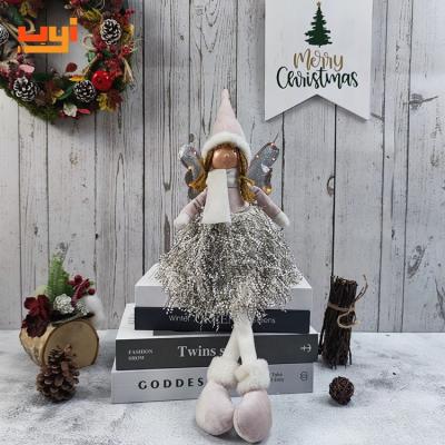 China Girl Sitting Little Angel With Wings Christmas Doll Decoration Elf Fairy Home Decor Fairy Doll House Shelf Nanny for sale