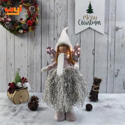 China Cute Christmas Party Doll Decoration Girl Nordic Home Things Ornament Home Decor Little Elf Angel Doll with Plush Bubble Skirt for sale