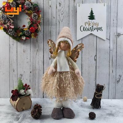 China Custom Home Ornament Angel Plush Doll Home Decor Christmas Decoration Doll Premium Quality for sale