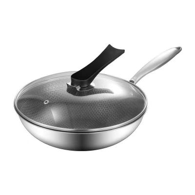 China Morden Non Stick Frying Pan Multi-Roasting Pan 304 Stainless Steel Deluxe Deluxe Cookware For Kitchen With Cover for sale