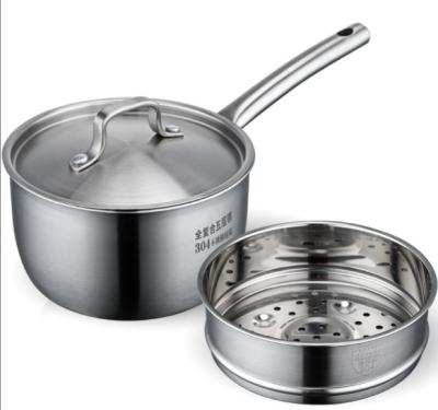 China Best Selling Cookare Sustainable Food Hot Pot Sets Pot Sets Cookware 304 Stainless Steel With Handle Eco Feature for sale