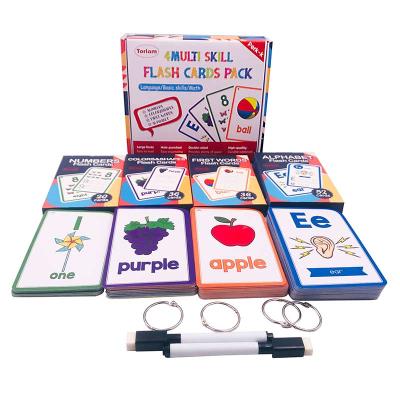 China Education Flash Cards Pack Kids Sigh Words Educational Custom Printing Flash Cards for sale