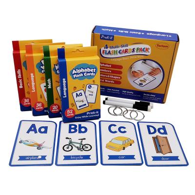 China Education 2020 new educational English learning flash cards pack children sight words flash card printing for sale