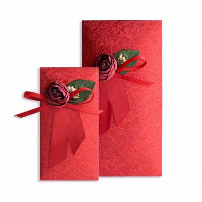 China Custom Red Wedding Gift Envelope Packets, Fancy Silver Envelopes, Specialty Paper Envelopes Design for sale