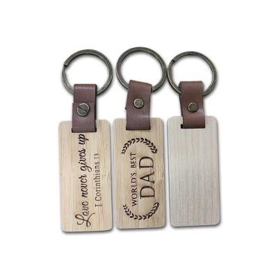 China Wood Wholesale Custom Shape Plain Accessories Engraving Logo Wooden Keyring Surfboard Blank Wood Keychain for sale