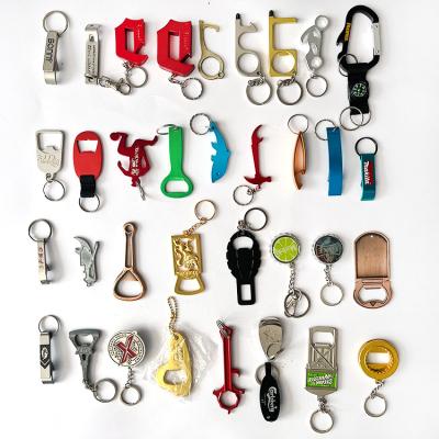 China Metal Bottle Opener Diy Custom Metal Aluminium Keychain Beer Bottle Opener Key Chain for sale