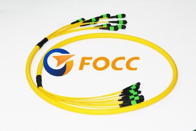 China cabo Singlemode Assemsblies da fuga da fibra do revestimento amarelo MTP/MPO de 15.0mm à venda