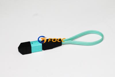 China Van de de Kabelvezel van MTP MPO de Kabel Multimode 50 125μm Geteste Oplossing van Aqua Loopback Optische Te koop