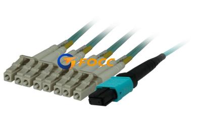 China Fibra fêmea do Fanout - cabo de Ethernet ótico 4 LC frente e verso 40 gigabits à venda