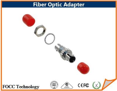 China Tipo a una cara con varios modos de funcionamiento del acoplador del tabique hermético del ST del receptáculo FC del adaptador de plata de la fibra óptica en venta