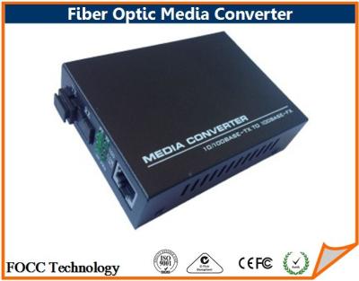 Cina Lo Sc a fibra ottica duplex monomodale del convertitore di media è terminato con il 10BaseT IEEE802.3 in vendita