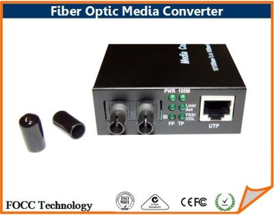 Cina Fibra a fibra ottica di singolo modo del convertitore di media del connettore st/dello Sc alla rete RJ-45 in vendita