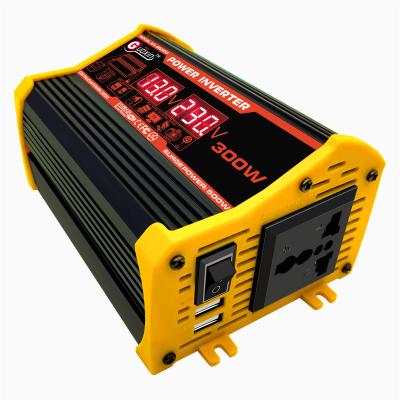 China 300W 12v Solar Power Inverter New Type Modify Sine Wave Inverter USB SGP Max Power Fan ROHS Protection Output Weight Cooling for sale