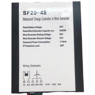 China Tengyu Tech 48V 2000W wind generator controller wind generator controller 2000 watt load controller turbine wind controller waterproof 48V 2KW load for sale