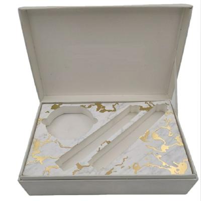 China Recycled Materials Wholesale Luxury Boxes For Packaging With EVA Foam Insert White Gift Craft Box Magnetic Packaging Shipping for sale