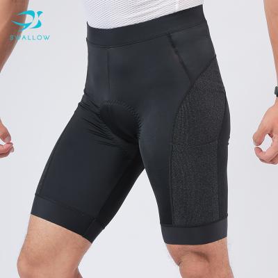 China SWALLOW Breathable Customization OEM ODM Easy Cut Mens Padded Bike Shorts With Pocket for sale