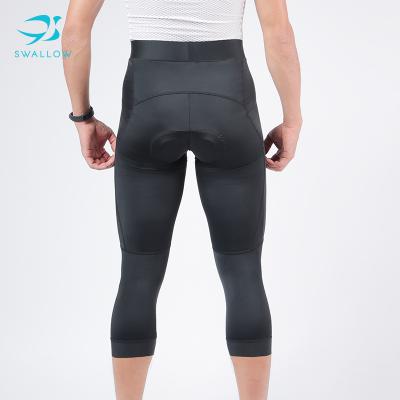 China SWALLOW Customization OEM ODM Breathable Black 3/4 Mens Cycling Pants Cycle Pant for sale