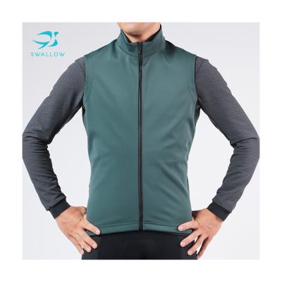 China OEM LOGO Thermal Thick Windbreaker Custom Breathable Tank Top ODM SWALLOW Cycling Vest for sale