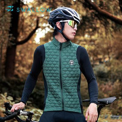 China OEM LOGO Thermal Thick Windbreaker Custom Breathable Tank Top ODM SWALLOW Cycling Vest for sale