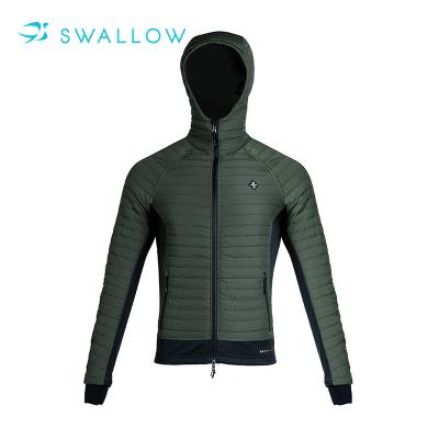 China Breathable OEM ODM SWALLOW Mens Green Custom Usual Wear Men's Reflective Sheared Winter Cycling Jacket for sale