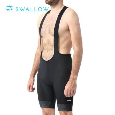 China OEM Logo Template Custom ODM SWALLOW Sweat Wicking Men Breathable Padded Pro Cycling Bibs for sale