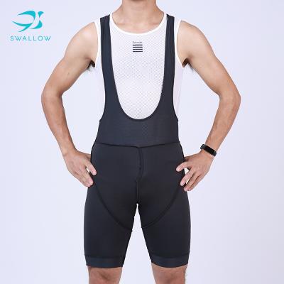 China SWALLOW Custom ODM Logo Black Cycling Bib Padded OEM Breathable Bike Shorts With Pockets for sale