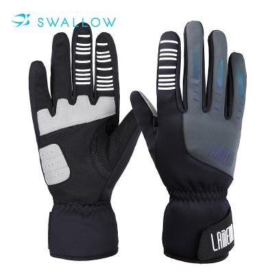 China Men Swallow Breathable Sweat Wicking Full Finger Sports Bike Cycling Gloves for sale