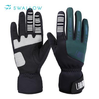 China Mens DOWN Wicking Breathable Winter Full Finger Sweat Sports Bike Cycling Gloves for sale