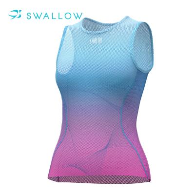 China SWALLOW OEM ODM High Breathable Elastic Breathable Tank Top Women Quick Dry Cycling Wear for sale