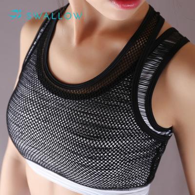 China SWALLOW OEM ODM fashion fitness tops women elastic breathable sports bras tops for sale