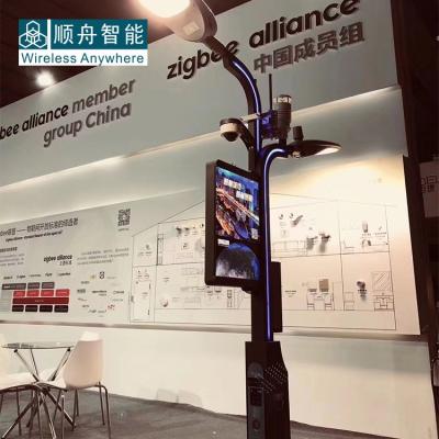 China Smart city IoT solution cctv wifi cahrger all in smart street light poles for sale