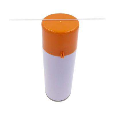 China Aerosol spray aerosol spray white coating tin can with lid and tube for sale