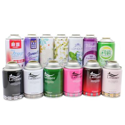 China Aerosol Spray CMYK Printing Aerosol Tin Cans For Perfume, Air Freshener, Body Spray for sale